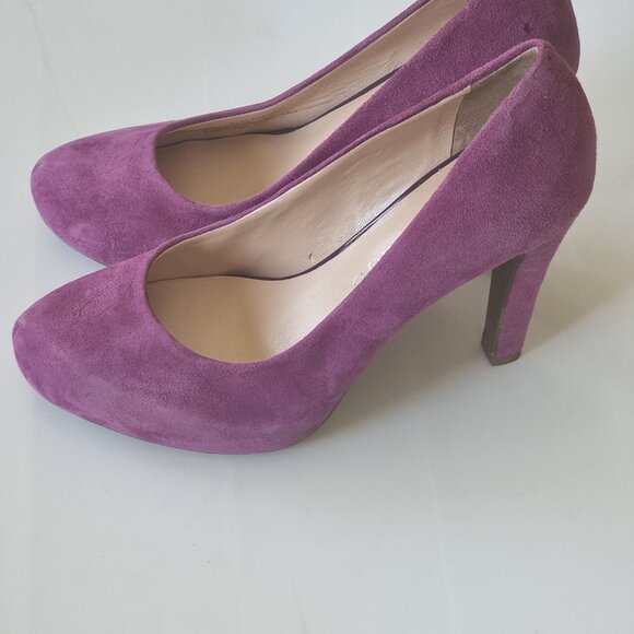Purple Suede Franco Sarto Heels - Picture 2 of 5